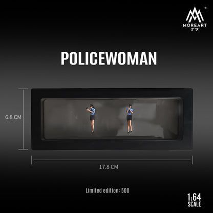 Mô hình diorama nữ cảnh sát Nhật Bản nhìn nghiêng