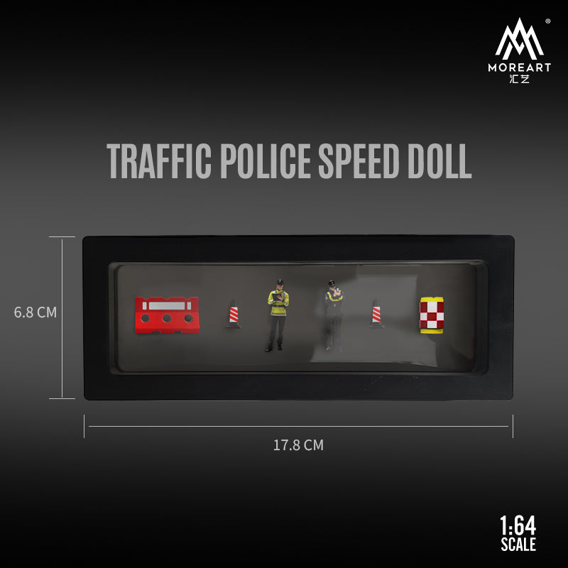 Mô hình cảnh sát giao thông đang làm việc