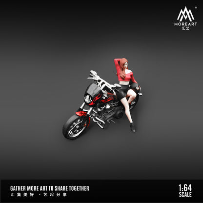 Mô hình diorama Motorbike Girl Doll MoreArt 1:64