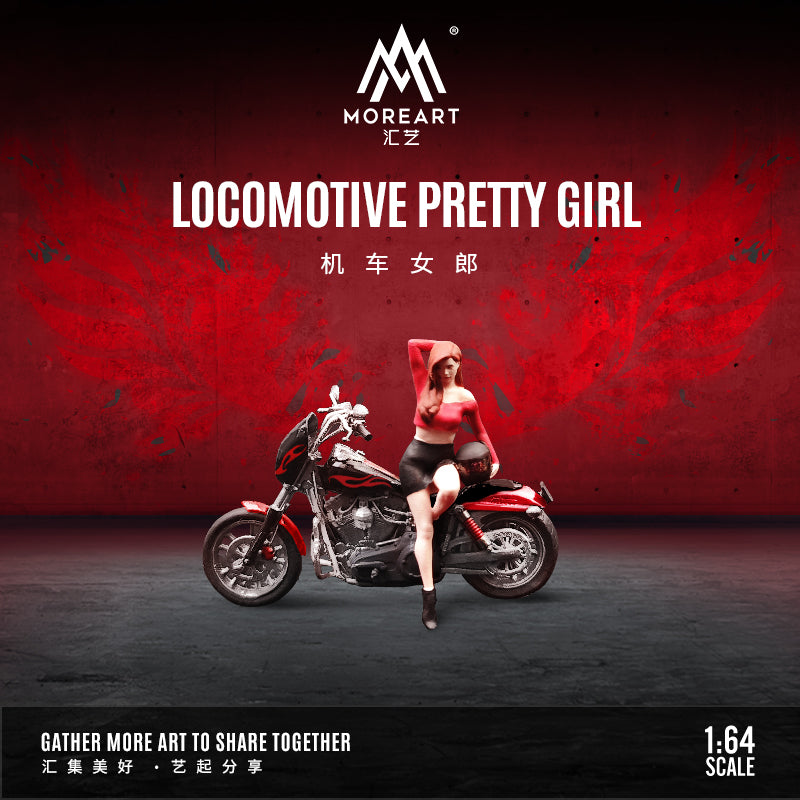 Góc tổng thể diorama Motorbike Girl Doll