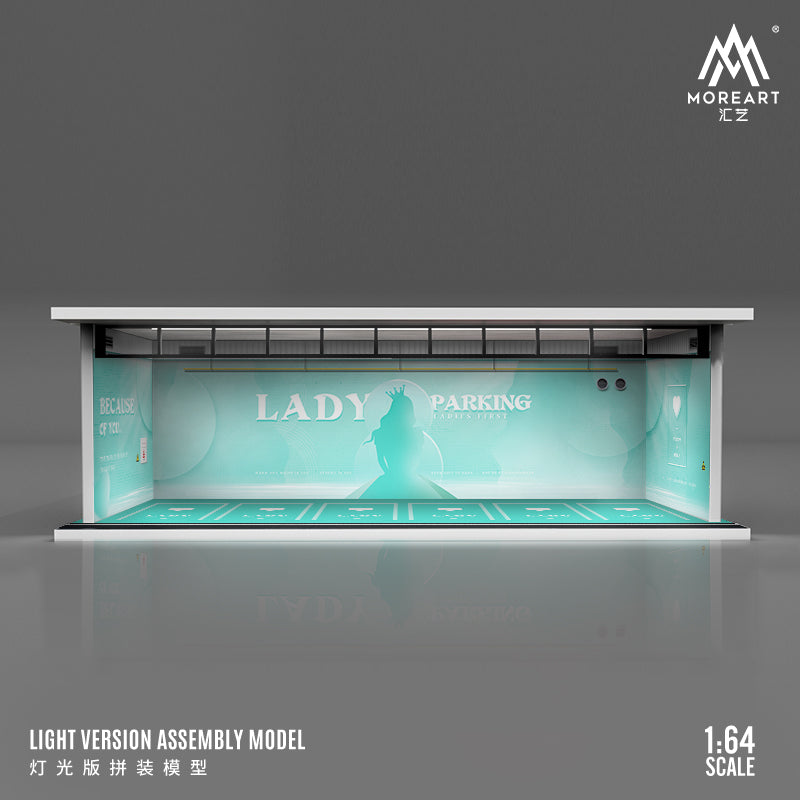 Diorama Tiffany Blue Parking Space từ MoreArt góc trước