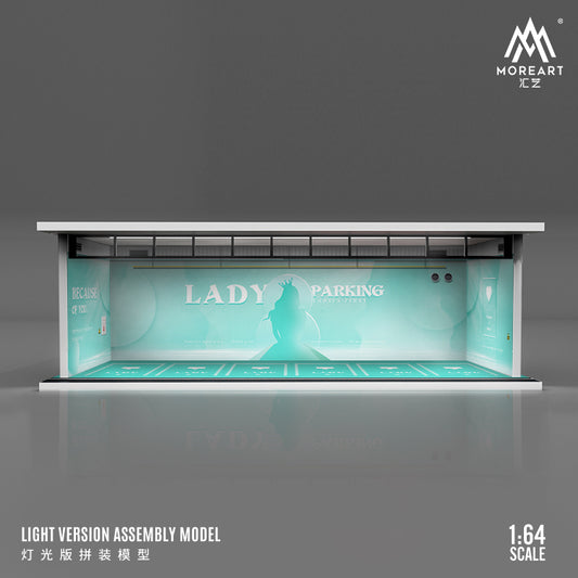 Diorama Tiffany Blue Parking Space từ MoreArt góc trước