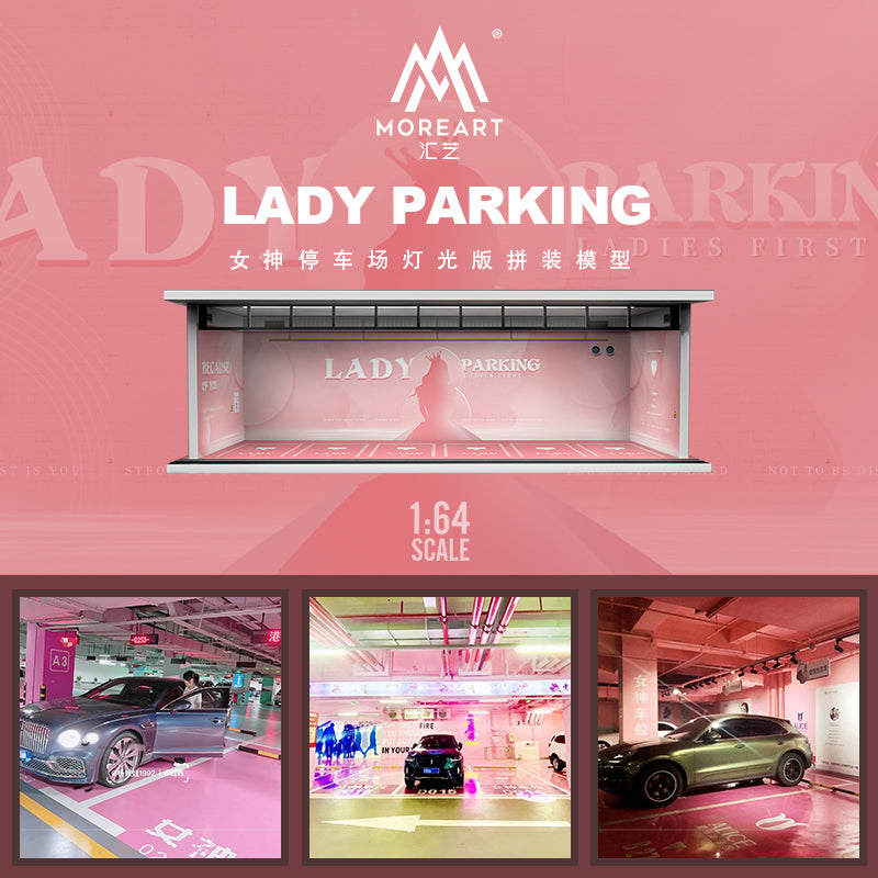 Mô hình Barbie Pink Parking Space tổng thể