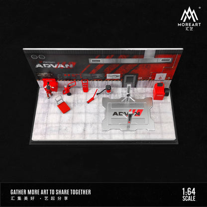 Tổng quan mô hình diorama Advan Auto Repair Shop Moreart