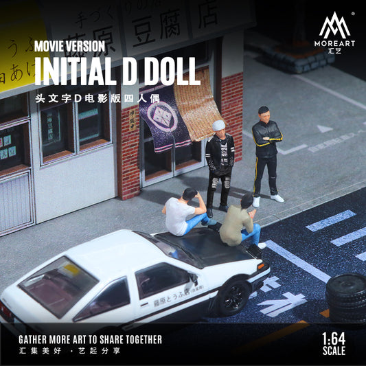 Toàn cảnh diorama Initial D Movie Version Doll Set của MOREART