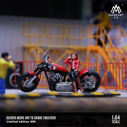 [ĐÃ RA MẮT] Mô hình diorama MOREART 1:64 Harley-Davidson Motorcycle Fashion Set MO642045