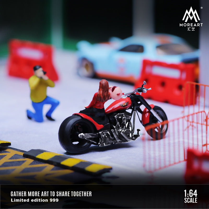 [ĐÃ RA MẮT] Mô hình diorama MOREART 1:64 Harley-Davidson Motorcycle Fashion Set MO642045