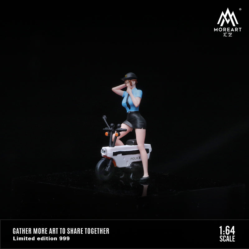 Mô hình nữ cảnh sát giao thông tỉ lệ 1:64