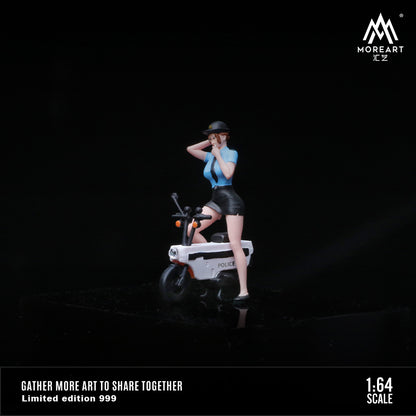 Mô hình nữ cảnh sát giao thông tỉ lệ 1:64