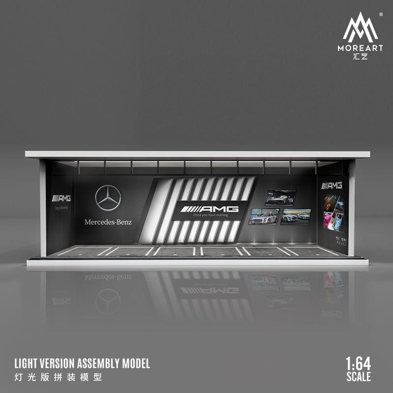 Mô hình diorama AMG Lighted MOREART góc trước