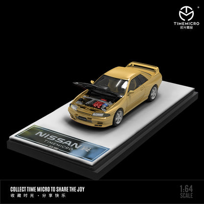Nissan GTR32 Gold Time Micro 1:64