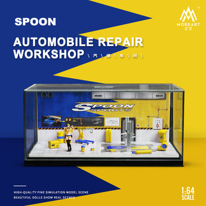 Tổng quan diorama Spoon Auto Repair Shop