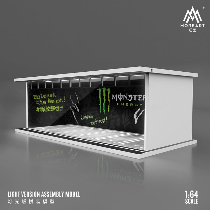 Diorama Monster Energy MOREART góc chụp chi tiết