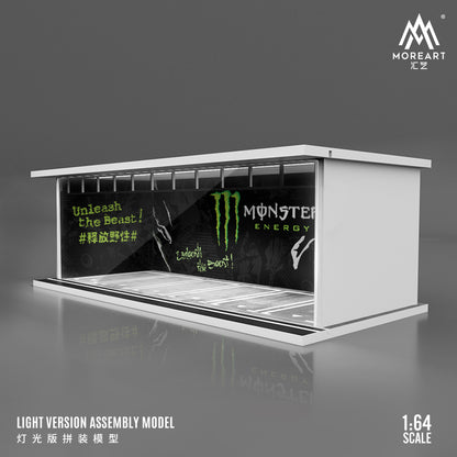 Diorama Monster Energy MOREART góc chụp chi tiết
