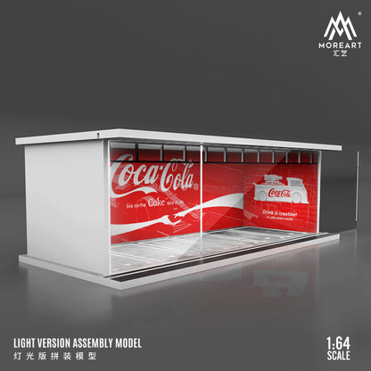 Góc chụp cận cảnh diorama Coca-Cola