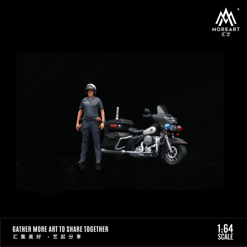 Mô hình US Police Motorcycle màu đen