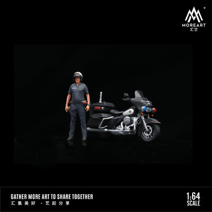 Mô hình US Police Motorcycle màu đen