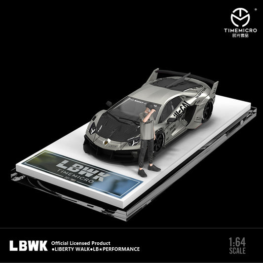 Góc trước Lamborghini LP700 GTEVO LBWK Battle Grey Time Micro