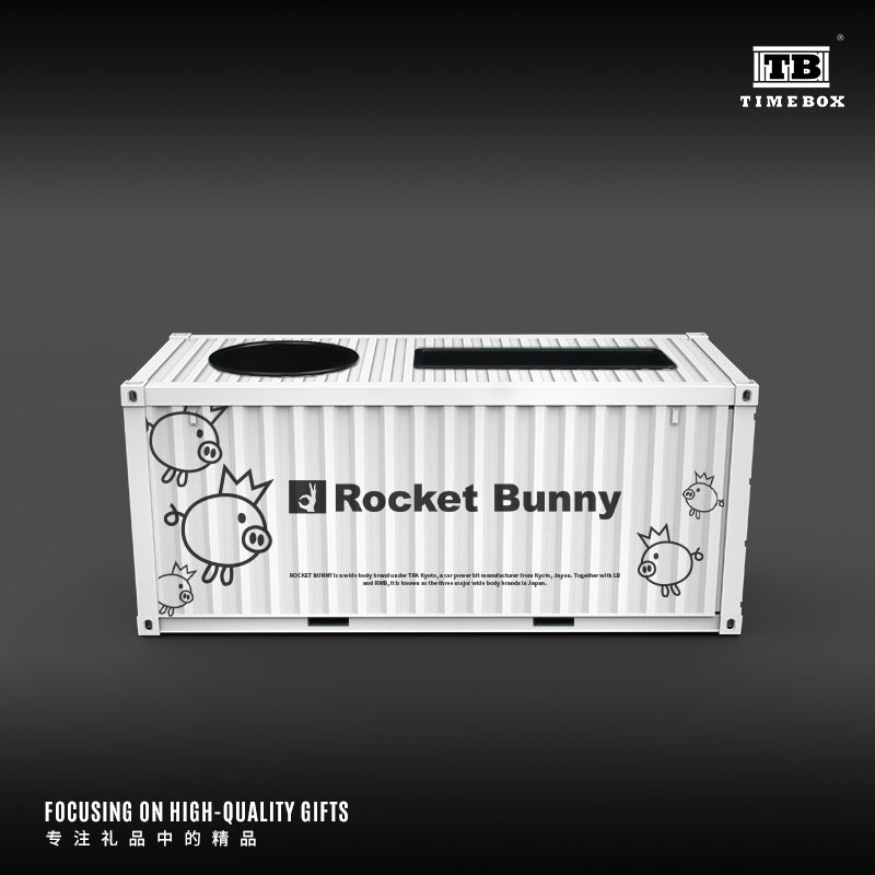 Góc rộng diorama Container Rocket Rabbit Time Box