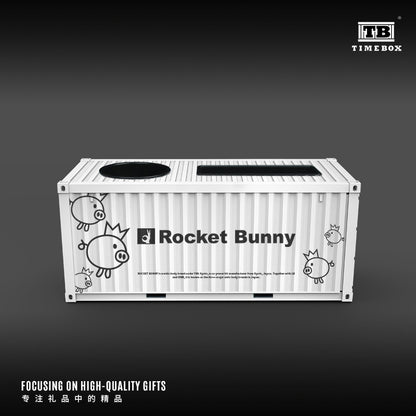 Góc rộng diorama Container Rocket Rabbit Time Box