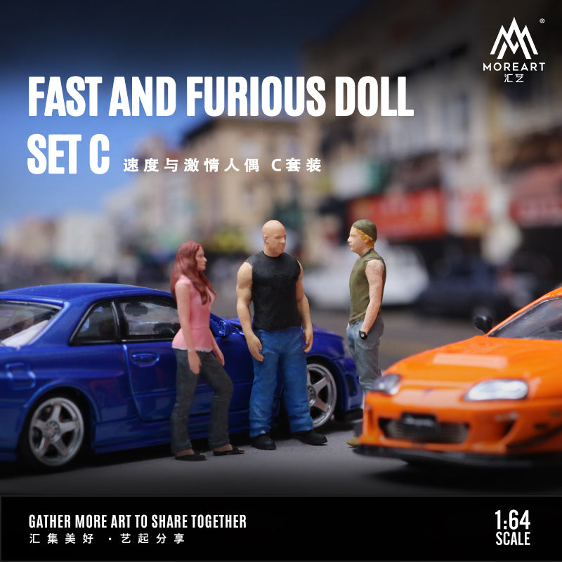 Góc nhìn cận cảnh diorama Fast & Furious Set C