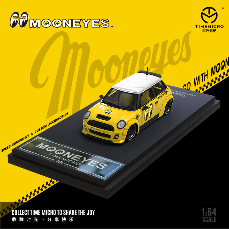 Góc trước xe BMW Mini Mooneyes Yellow