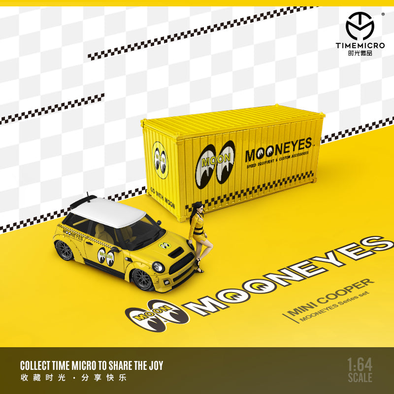 Góc nghiêng xe BMW Mini Mooneyes Yellow