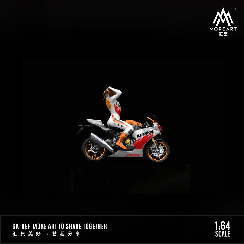 Góc nghiêng diorama Racing Motorcycle Beauty Doll