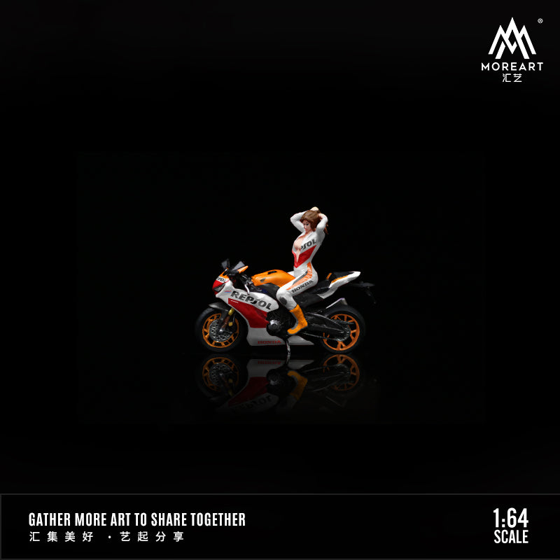 Vỏ hộp diorama Racing Motorcycle Beauty Doll