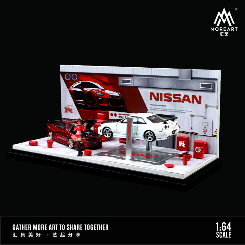 Các chi tiết máy móc, phụ tùng trong diorama