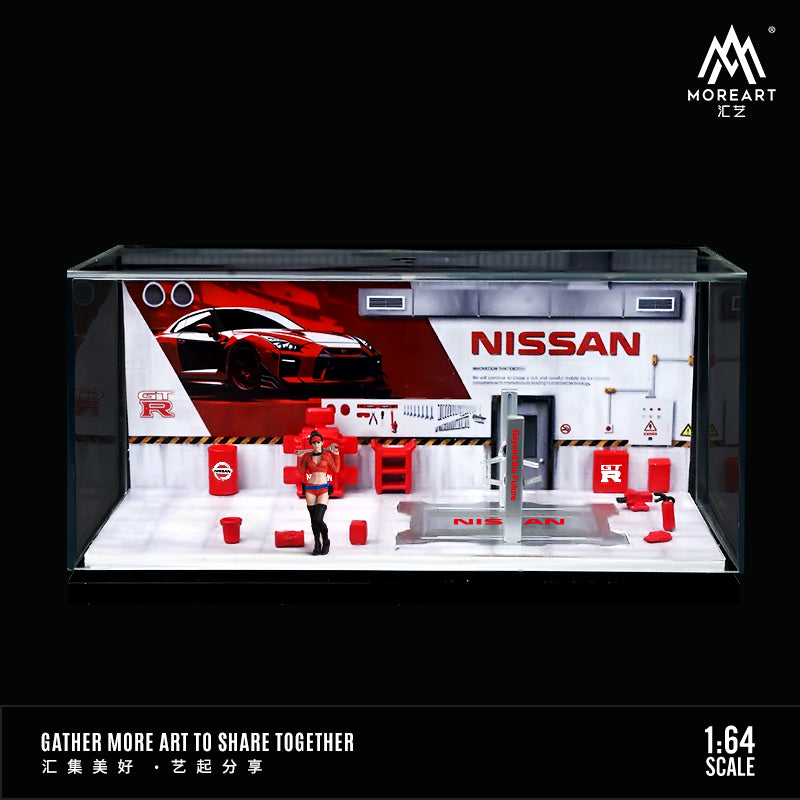 Vỏ hộp sản phẩm diorama Nissan Auto Repair Shop