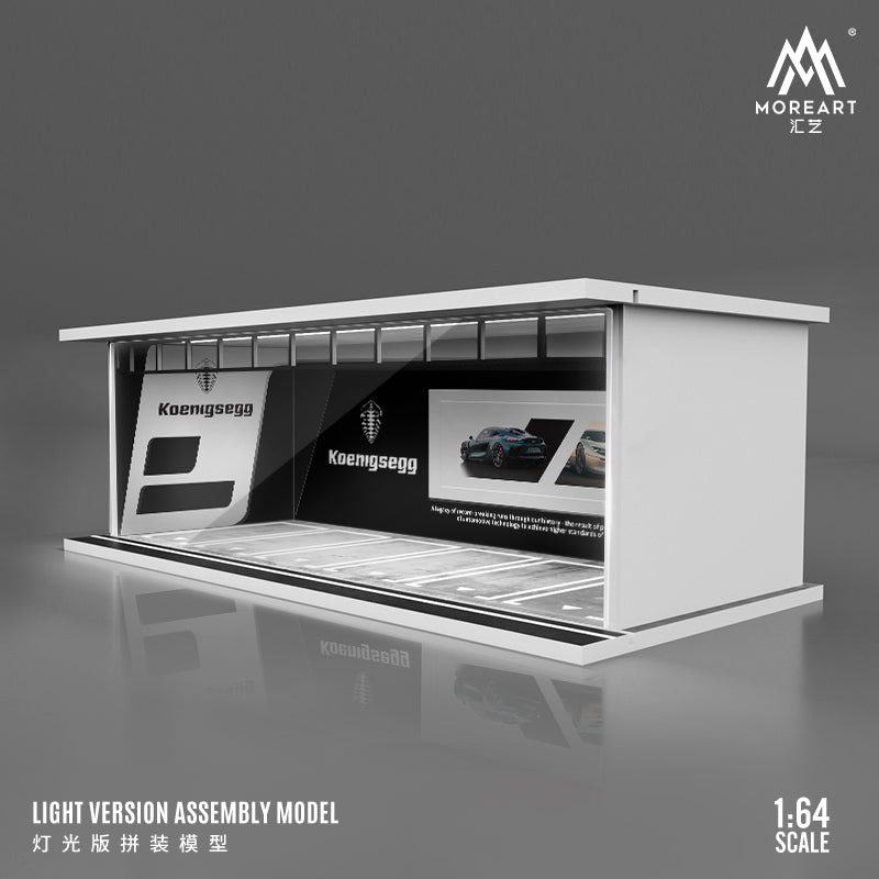 Chi tiết nhỏ trong diorama Koenigsegg-Lighted