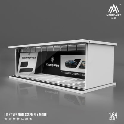 Chi tiết nhỏ trong diorama Koenigsegg-Lighted