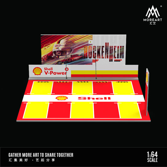 Mô hình diorama MOREART Shell Open-Air Parking tổng quan