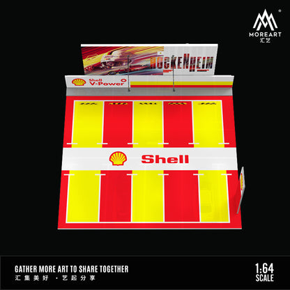 Diorama Shell Open-Air Parking góc nhìn từ trên xuống