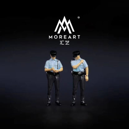 Mô hình diorama MOREART 1:64 nhân vật cảnh sát; Diorama cảnh sát tỉ lệ 1:64 của MOREART; Mô hình thu nhỏ MOREART Police Doll
