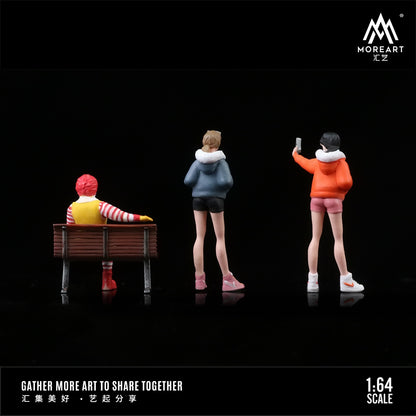 Diorama McDonald's Street Style вид từ trên xuống