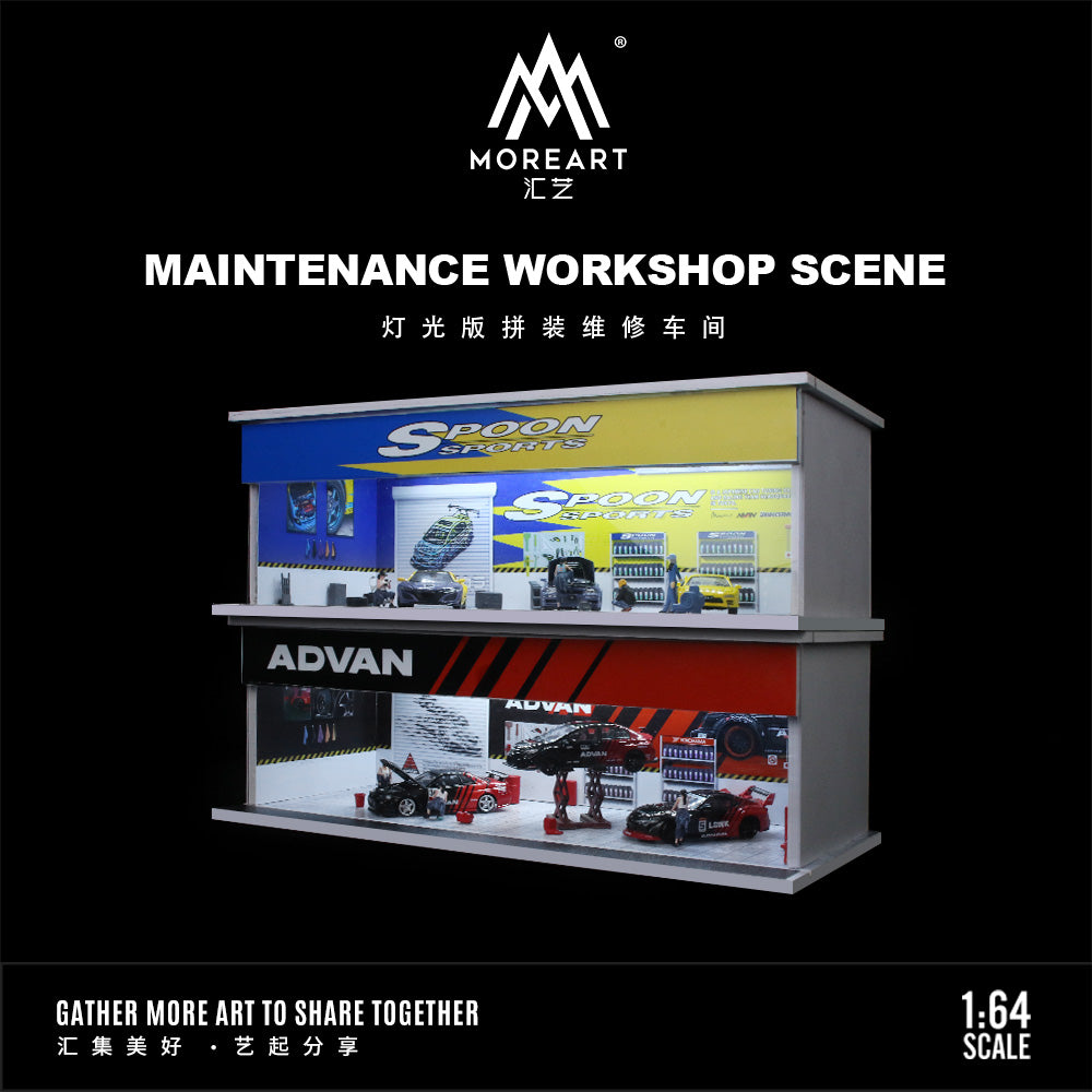 Bộ mô hình diorama Spoon Repair Shop có đèn 1:64