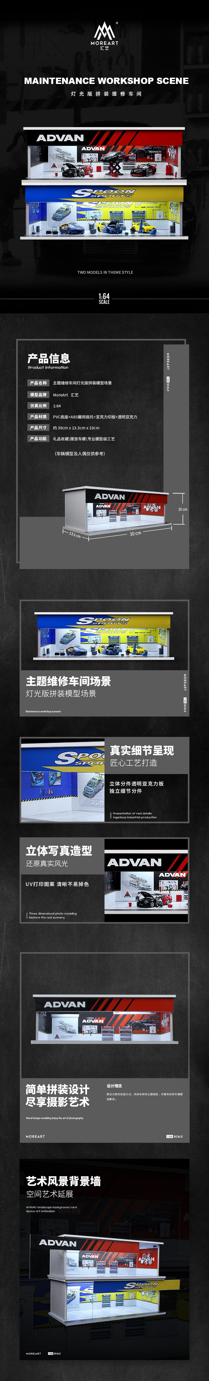 Mặt tiền diorama ADVAN Repair Shop