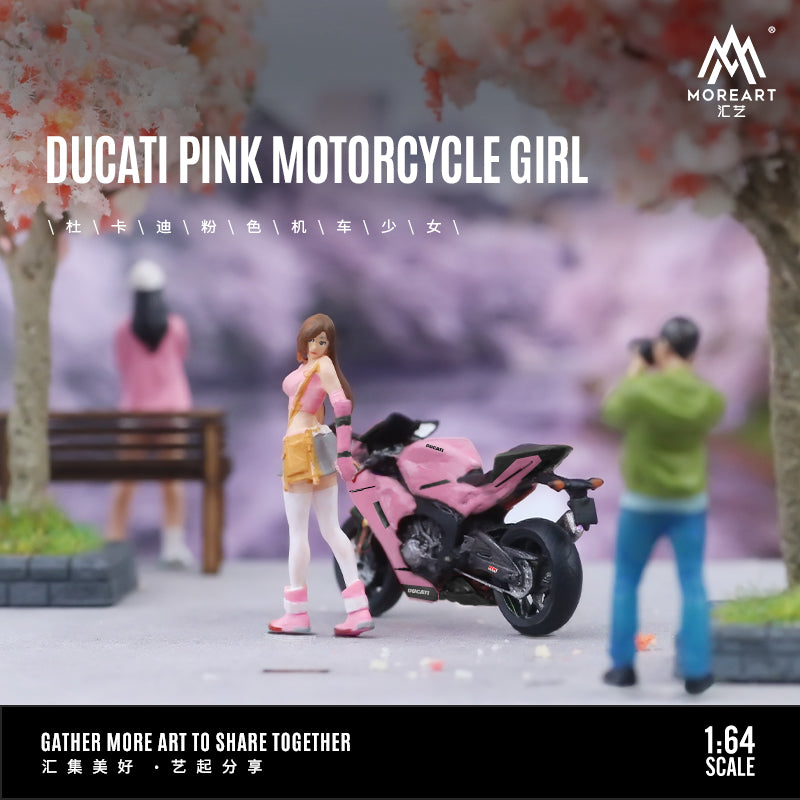 Mô hình cô gái và xe máy Ducati