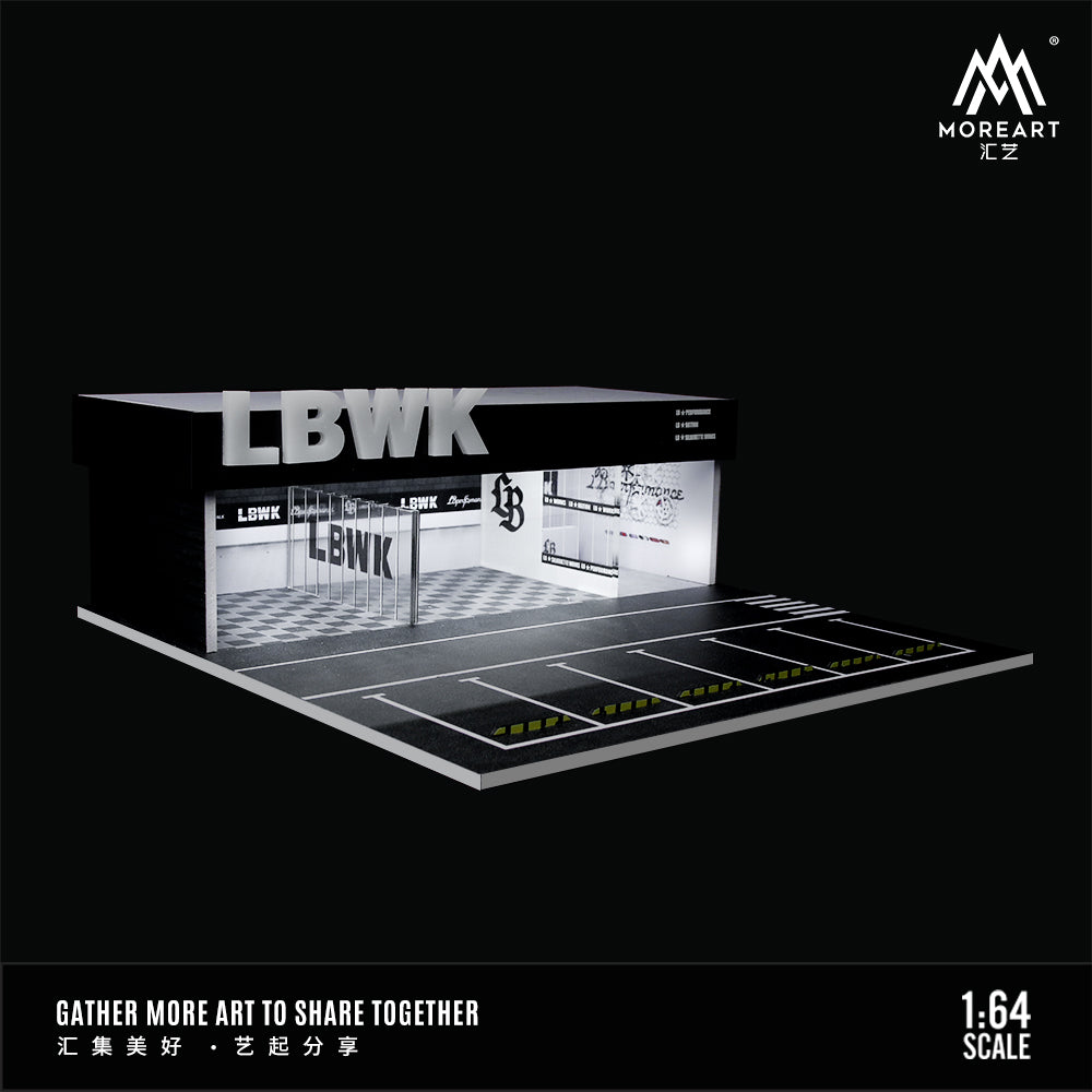 Diorama LBWK Modified Shop вид từ trên xuống