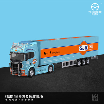 Góc trước xe Container Transport Gulf Oil