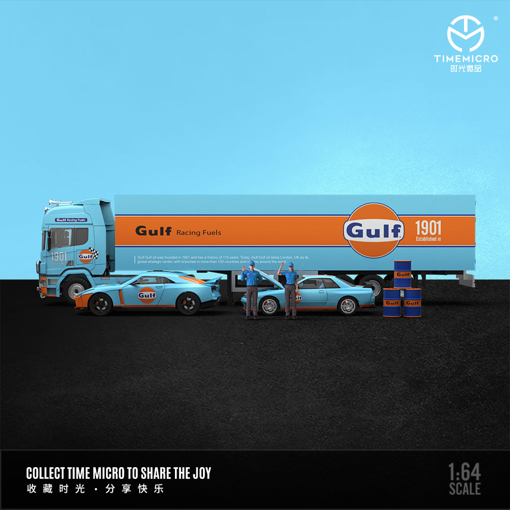 Logo Gulf Oil trên xe Container