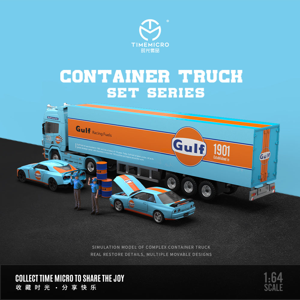 Mô hình xe Container Gulf Oil tỉ lệ 1:64