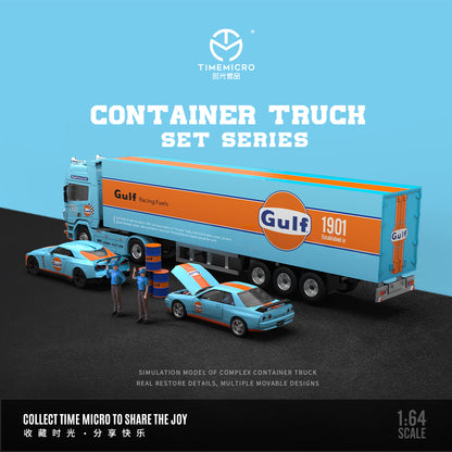Mô hình xe Container Gulf Oil tỉ lệ 1:64