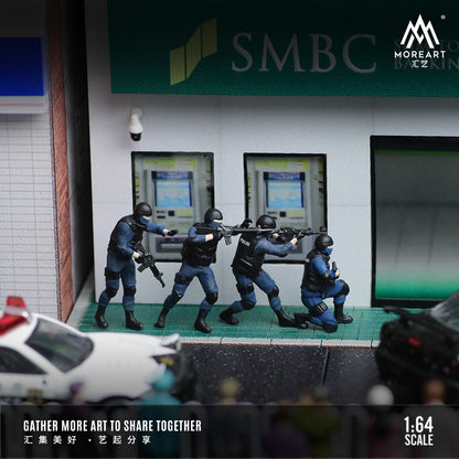 Chi tiết xe cảnh sát trên diorama