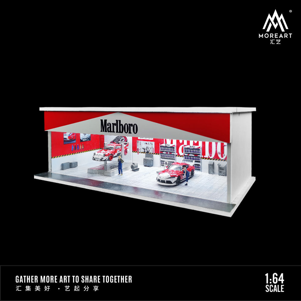 Góc trước diorama Marlboro Shop