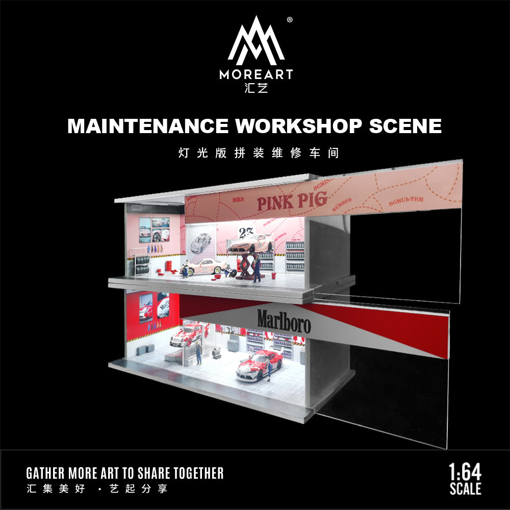 Ánh sáng trong diorama Marlboro Shop