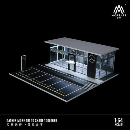 Chi tiết bên trong diorama Mercedes-Benz