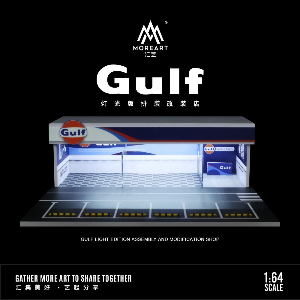 Mặt tiền diorama Gulf Oil Shop 1:64